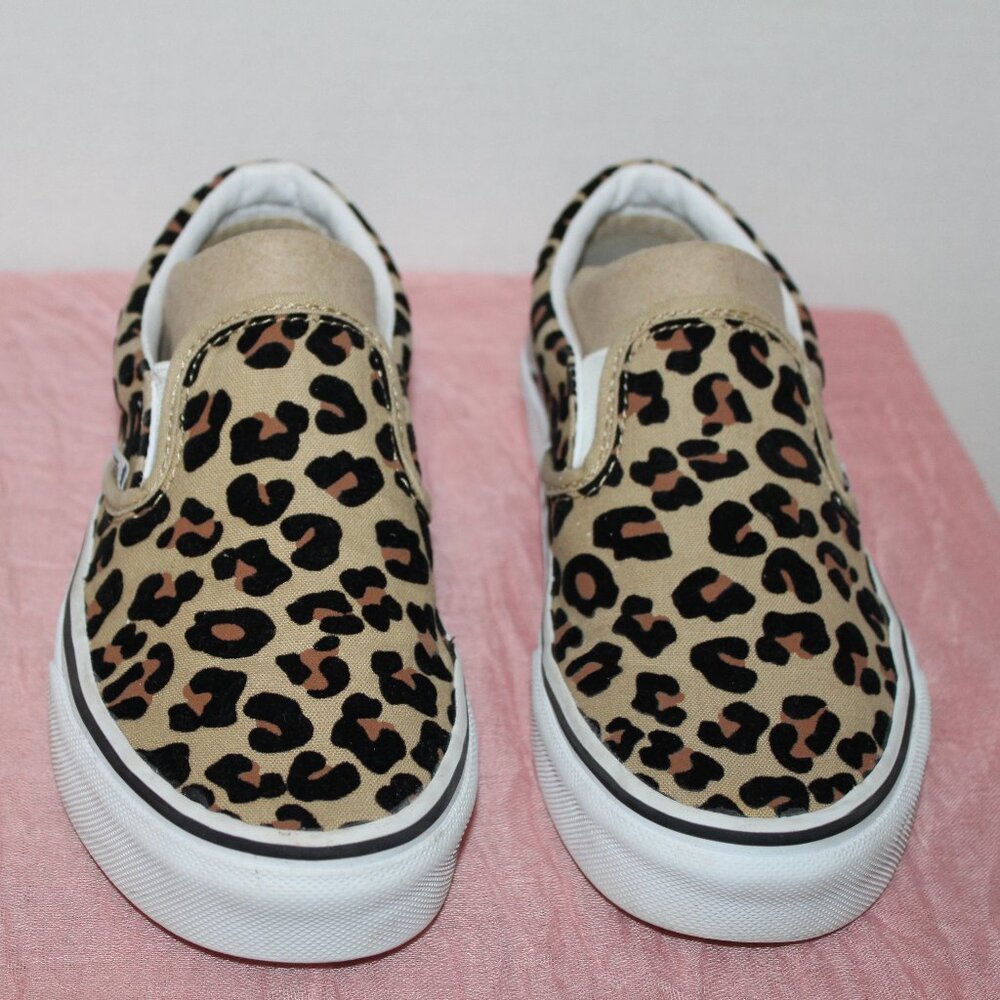 Vans Animal Print Slip On Shoes